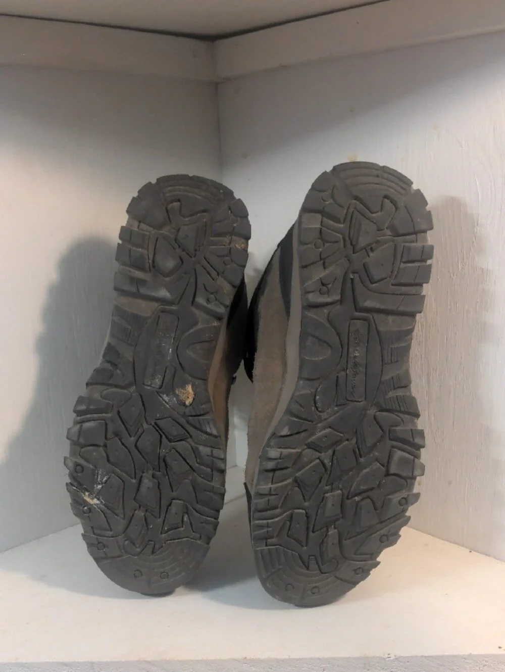Eddie Bauer Men's Taupe and Black Trail Boots